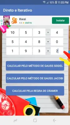 Calc Direct Iterative Method android App screenshot 2